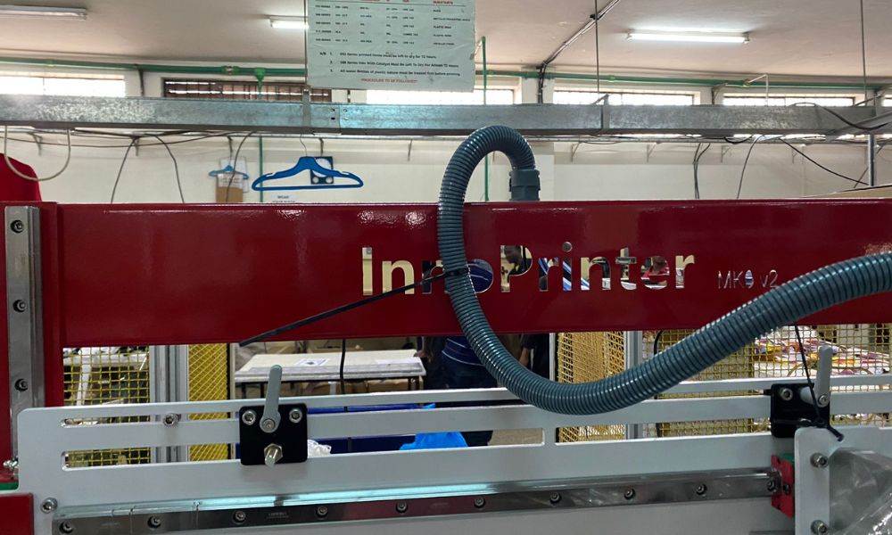 Innoprinter setup at Vaja's Manufacturers Ltd